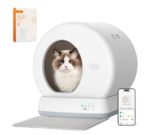 Smart Automatic Self-Cleaning Cat Litter Box, APP Control/Integrated Safety Protection, White