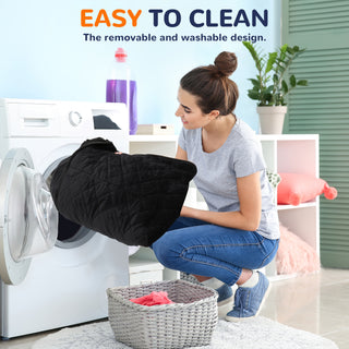 Dog Car Seat for Dogs, Dog Car Bed Washable Pet Travel Safety Car Seat with Storage Pockets for Easy Cleaning Fits for All Cars