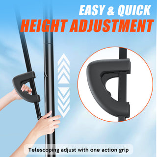 Portable Basketball Hoop Outdoor Indoor - Basketball Goal System with 44 Inch Shatterproof Backboard, 4.9-10FT Adjustable Height for Youth/Teens/Adults