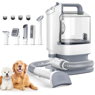 Pet Grooming Vacuum 5 - in - 1 Pet Grooming Kit with 3.2L Dust Cup, 3 Suction Modes, 5 Tools for Dog & Cat Shedding Cleanup