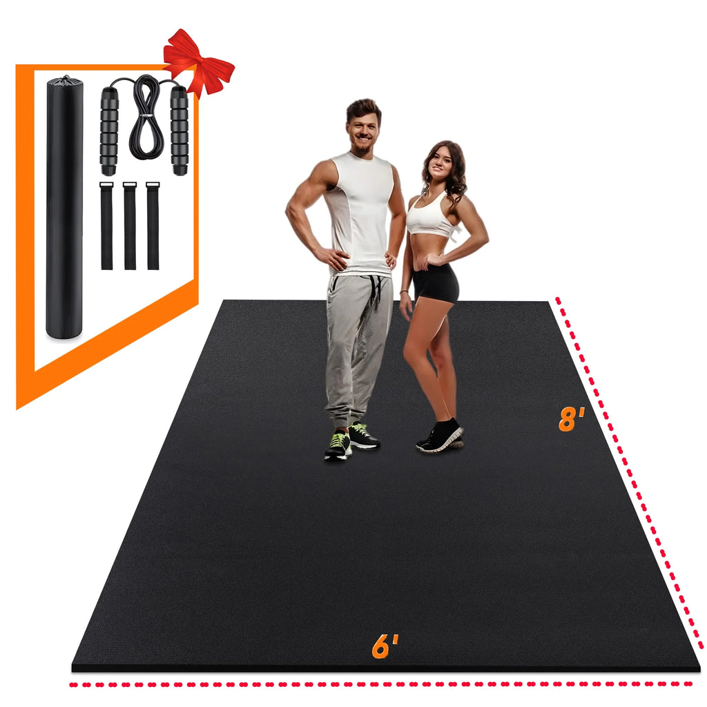 Osoeri 8x6 Ft Workout Mat 1 3 inch Thick Large Exercise Mat for Men an