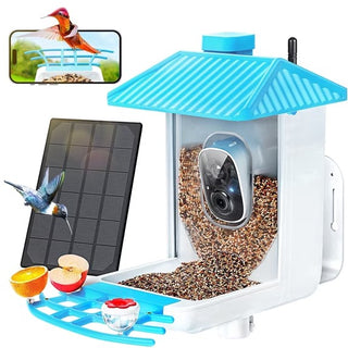 Easoger Smart Bird Feeder with 1080P HD Auto Capture Bird Videos & Motion Detection, 1.3 L Capacity