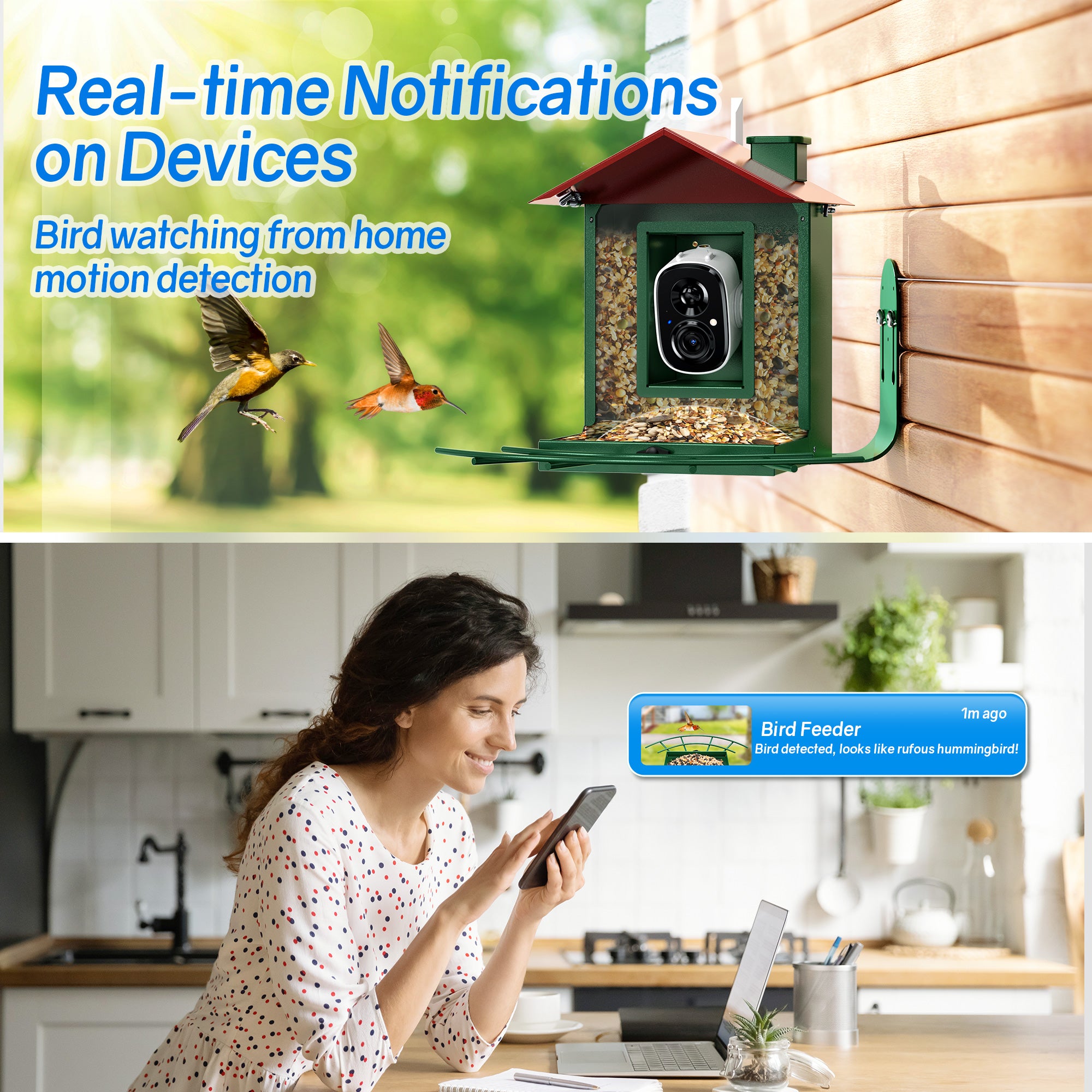 Hummingbird Feeders For Outdoors With Camera Osoeri Smart Bird