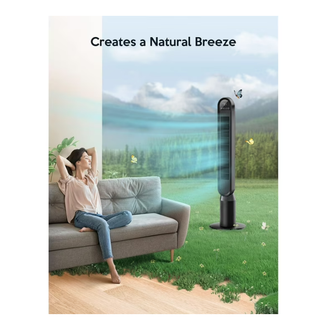 Easoger Tower Fan 42" Oscillating Tower Fan with 4 Modes, 4 Wind Speeds, 15H Timers, 90°Oscillation & 135° Vertical, Standing Fans for Home Bedroom Living Room Office, Powerful Floor Fan with Remote