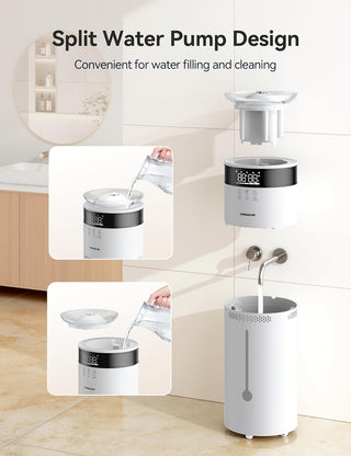 18L Ultrasonic Cool Mist Humidifier Suitable for Large Spaces up to 1200 sq ft 5-Speed Automatic Mist Settings Quiet Home Humidifier