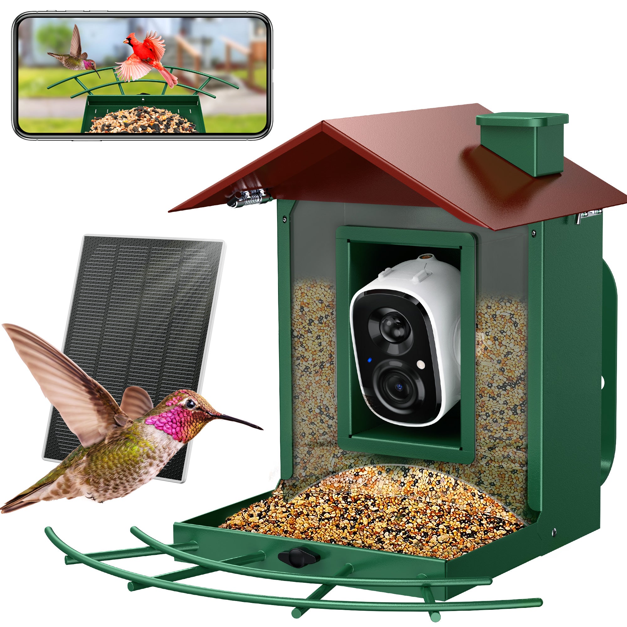 Hummingbird Feeders For Outdoors With Camera Osoeri Smart Bird