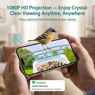 Easoger Smart Bird Feeder with 1080P HD Auto Capture Bird Videos & Motion Detection, 1.3 L Capacity