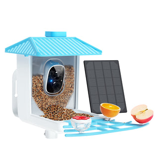 Osoeri Bird Feeder with Camera - Solar Smart Bird Feeder with AI Identify, 1080P HD Auto Capture Birds Video, Real-Time Alerts, Gifts for Family and Friends, 2.4GHz WiFi