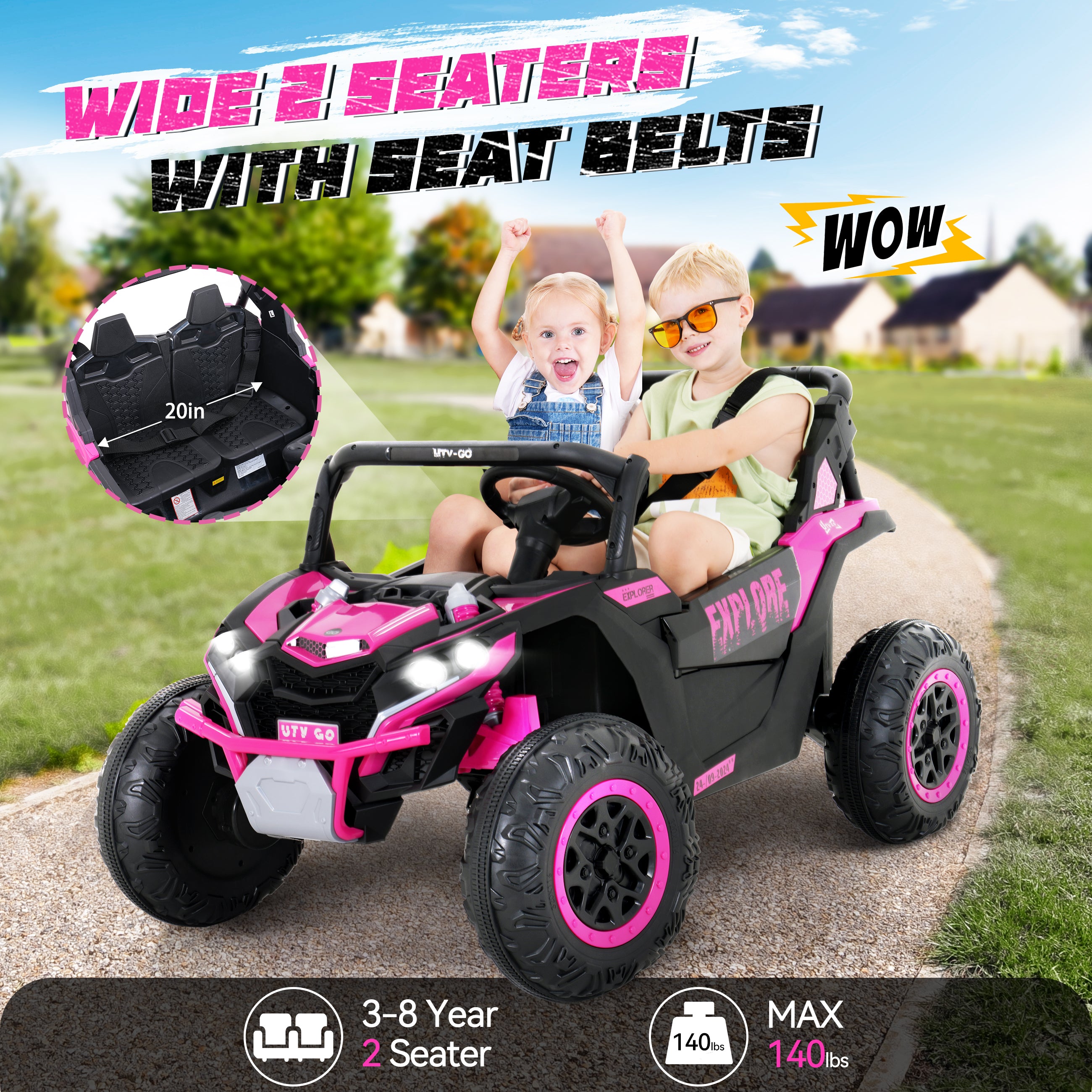 Ride On Car Aosom 12V Electric Ride-On Car With Remote Control