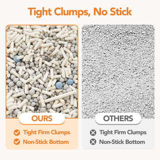 Osoeri 5-in-1 Clumping Multi Cat Litter, Dust-Free, Low Tracking, Dust-Free, Odor Control, 15.87 lb (7.94 lb/ Pack)