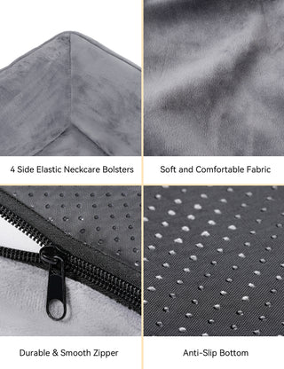 XXL Orthopedic Dog Bed for Extra Large Dogs - Waterproof Memory Foam, Egg Crate Support, Non-Slip Bottom & Removable Washable Cover, 53" x 42" x 8"