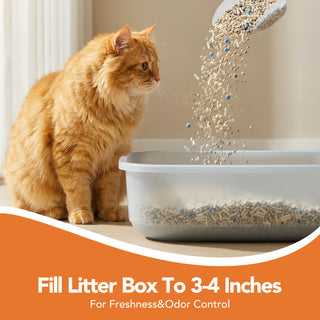 Osoeri 5-in-1 Clumping Multi Cat Litter, Dust-Free, Low Tracking, Dust-Free, Odor Control, 15.87 lb (7.94 lb/ Pack)