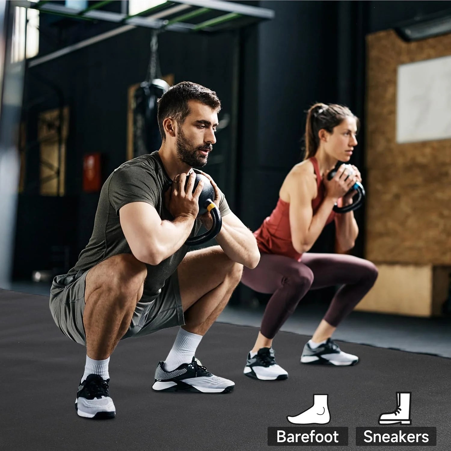 Sneakers Indoor Workout Shoes Carpet Gym Flooring Workout Mat For