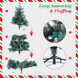 6ft Artificial PVC Christmas Tree with Stand Holiday Season Indoor Outdoor Green