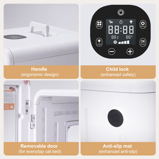 Osoeri Pet Dryer Box, 10 Air Outlets, 360° Automatic Cat Dryer Box, Intelligent Temperature Control and Four Modes, Can Be Used as a Daily Winter and Summer Cat Bed (70l Drybo Plus Pet Dryer Box)